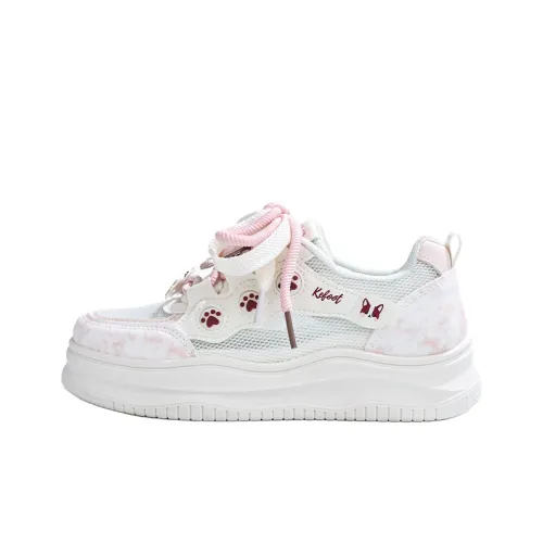 RENBEN Дышащие Кроссовки для скейтбординга с низким верхом увеличивающие рост женские розовые и белые