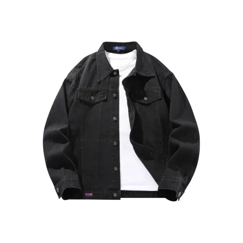 FCB ARCELONA Denim Jacket Unisex Black