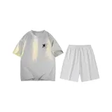 Фотиния Серый (Фотиния Серый Топ + Фотиния Белый Серый Шорты)