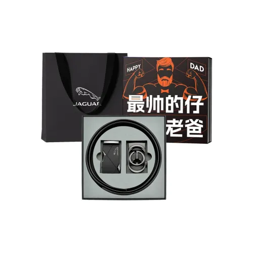 JAGUAR Alloy Leather Belts Men's