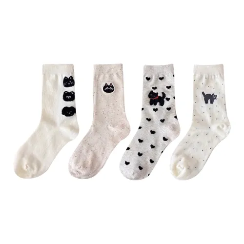 Mulong Family Носки Crew Женские упаковка из 4 пар