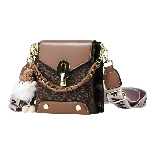 Boniu ПУ (полиуретан) Сумка через плечо Сумка Обычная Женская Коричневая