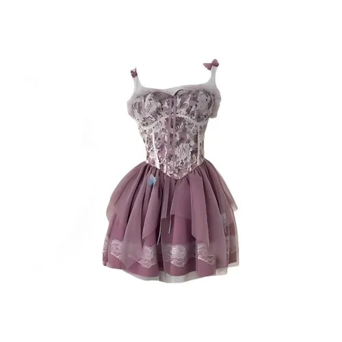 DOSOHEB Фиолетовый Женские Слиплатья