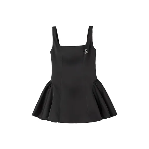 IKYOU Черные Женские Слиплатья