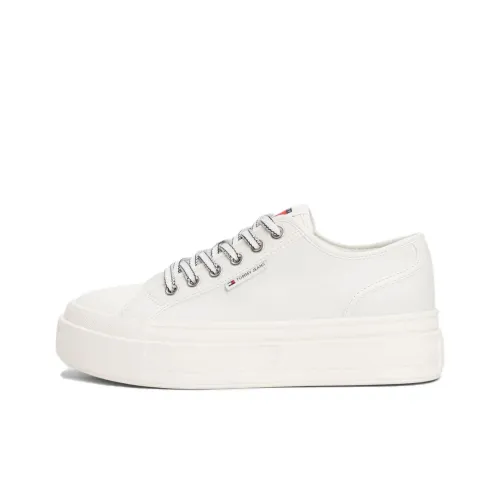 Tommy Hilfiger Zapatillas Low Топ Скейтборд Кроссовки Женские Экрю