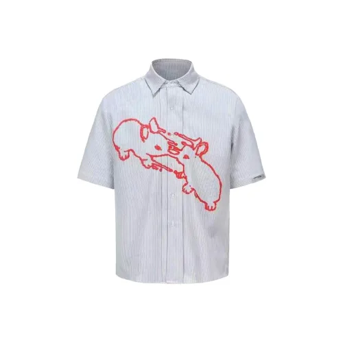 KSEK Синие Унисекс Рубашки