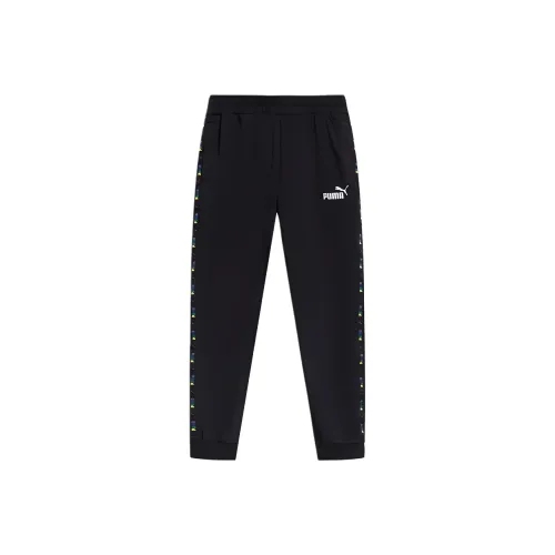 PUMA Вязаные тренировочные брюки мужские черные