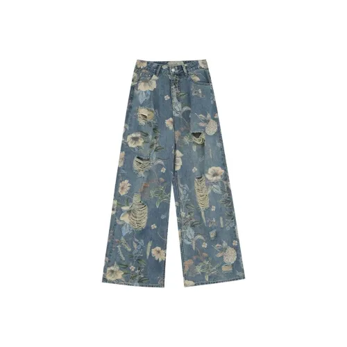 ARIADNAW STUDIO Синие Женские Джинсы