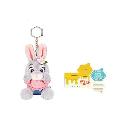 POTDEMIEL X Disney Зверополис Джуди Ник The Леопард Полицейский Милый Украшение Куклы Плюшевый Брелок 10 см Рекомендуемая Высота