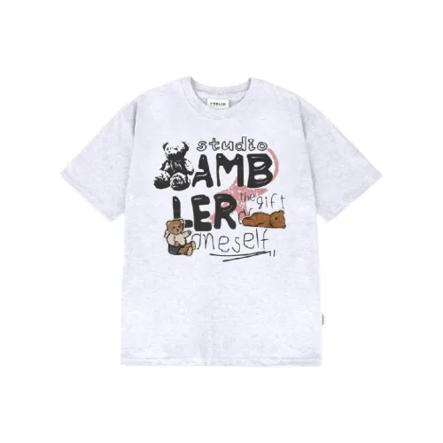 Ambler T-Shirt Унисекс Белый Черный
