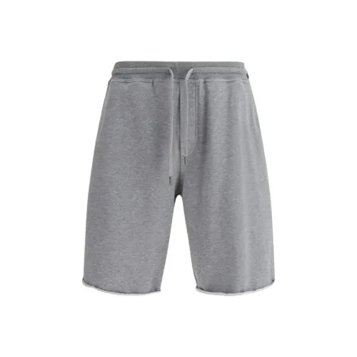 BRUNELLO CUCINELLI Серые Мужские спортивные шорты