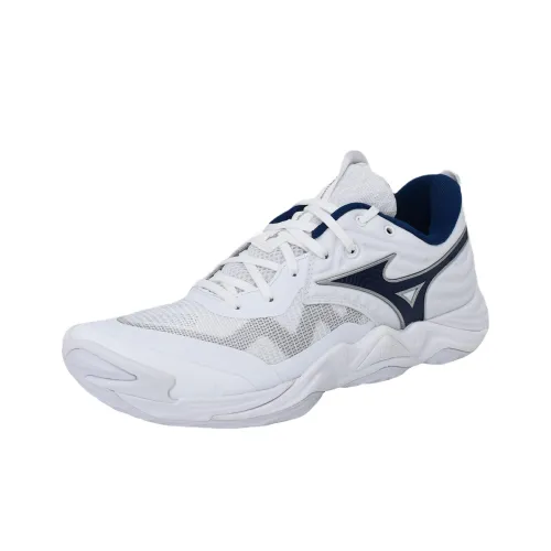 Mizuno WAVE MOMENTUM ELITE противоскользящие низкие кроссовки для тренировок унисекс белые