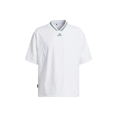 Adidas Beyond Короткий рукав Layer Пуловер T Рубашка Мужская Белая