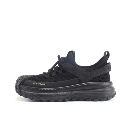 TOM TAILOR Амортизация Wa Дышащий Низкий Топ Повседневная Обувь Мужская Черная