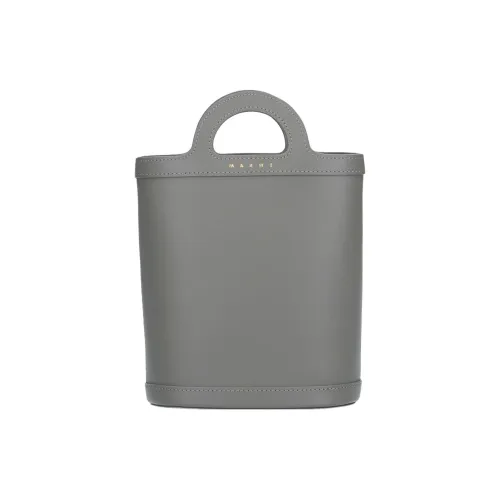 MARNI TROPICALIA Корова Кожа Ведрообразная Сумка Сумка через плечо Женская Серого цвета