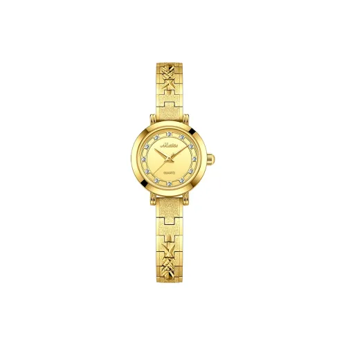 Meibin Кварцевый механизм нержавеющая сталь ремешок часы женский циферблат золото