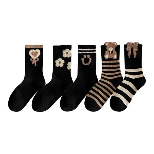 Mulong Family Носки Crew Женские упаковка из 5 пар