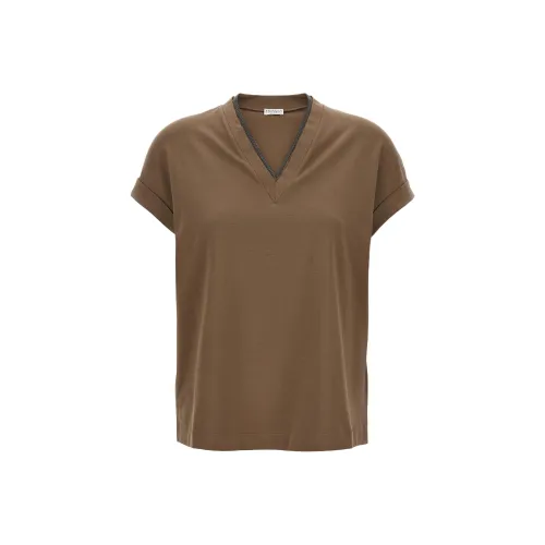 Brunello Cucinelli Коричневые Женские Рубашки T