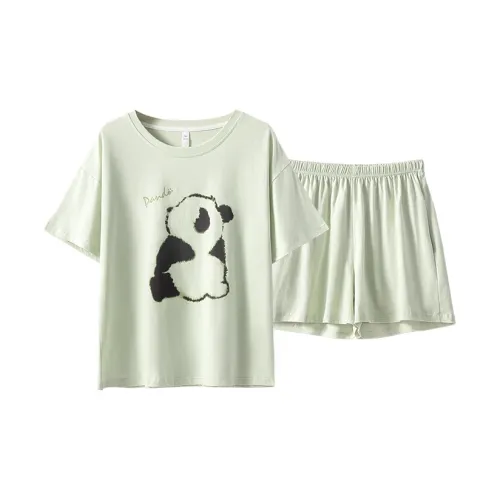 Sharefun Зеленый Женские Пижамные Комплекты