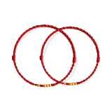 Браслет-шнурок "Благословение Удачи" Благоприятный 13+14 (Красный)