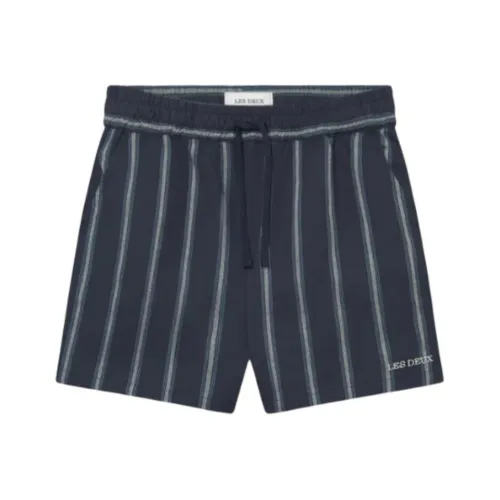 LES DEUX Темно-синие мужские повседневные шорты