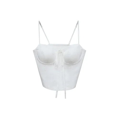 NancyCavally Гардения белый Женские Камисоли