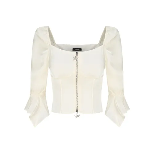 GIMING Бежевый Женские Короткие Топы