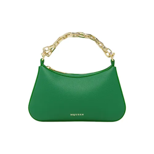 Alexander McQueen T Bar Grained Телячья кожа Одно плечо Сумка Мини Женские Зеленый