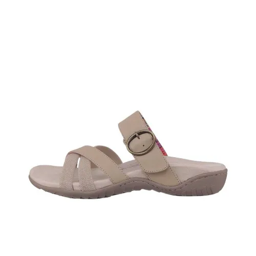 Skechers Амортизация Слипоны Женские Бежевые