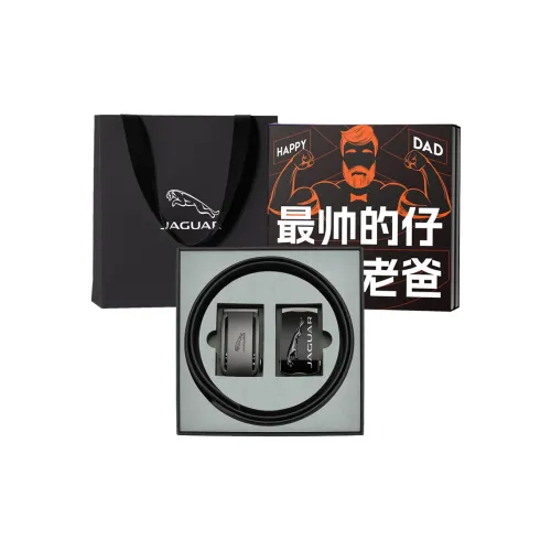 JAGUAR Ремни из коровьей кожи Мужской Черный 3,5 см