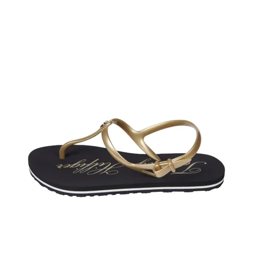 Tommy Hilfiger Signature Beach Sandals Женские Черный Золото