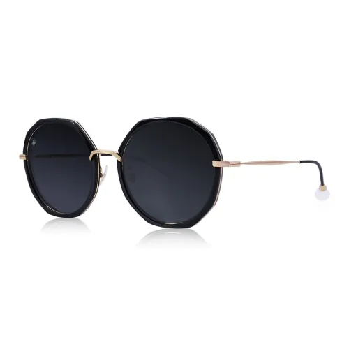 VEGOOS Сплав TR Памятный пластик Нержавеющая сталь Металл Круглые Солнцезащитные очки Женские