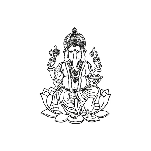 LIEJI Elephant GOD III Herbal Tattoo Sticker LIEJI Слон GOD III Травяной Тату Стикер