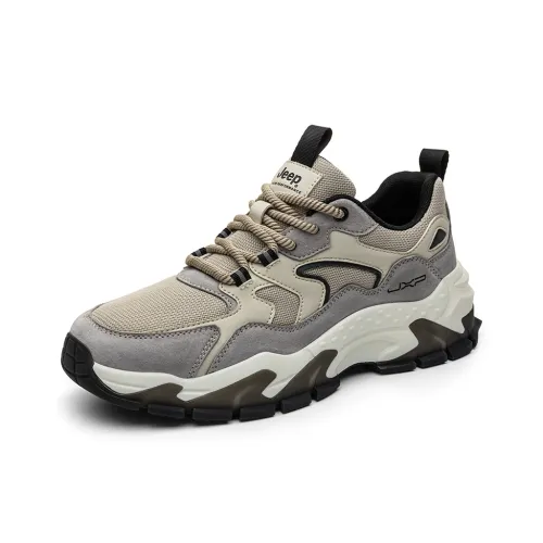 JEEP На открытом воздухе Альпинизм Скалолазание Поход Низкий Топ Толстая Подошва Мужские Кроссовки