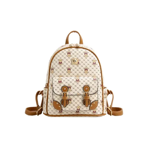 North Pack ПУ (полиуретан) Рюкзак Стандартный Женский Экрю