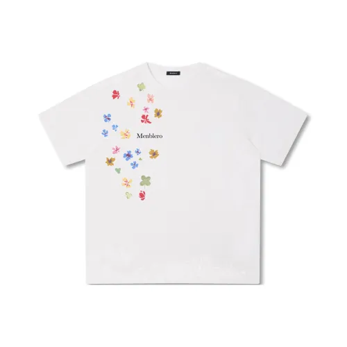 Menblero Белая Унисекс Футболка