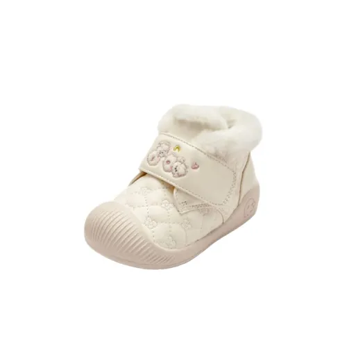 BALABALA ACCOMPANY GROWTH Противоскользящие Износостойкие Термостойкие Низкие Топы Обувь для малышей Экрю Для младенцев и малышей