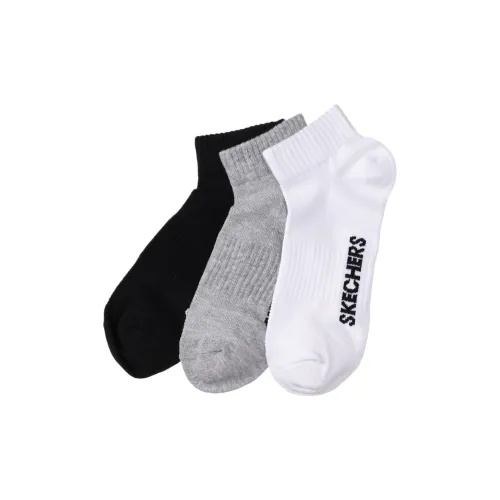 Skechers 3 шт Черный/белый/серый/MULT Женские носки