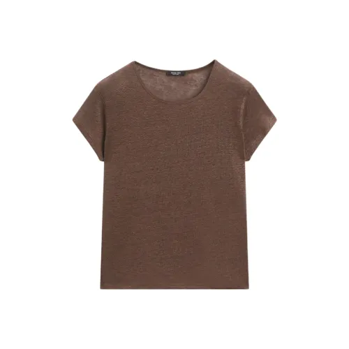 Massimo Dutti Коричневые Женские Рубашки T