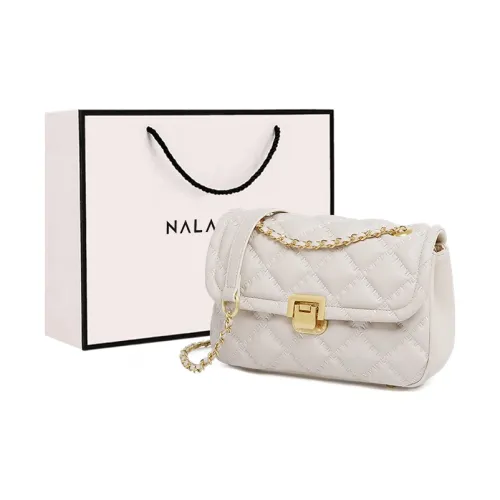 Narandu Сумка из коровьей кожи с цепочкой сумка через плечо женская экрю черная