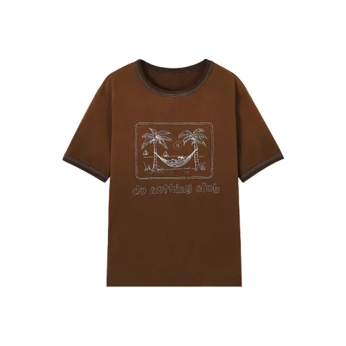 CONP Закат Коричневый Унисекс Футболка