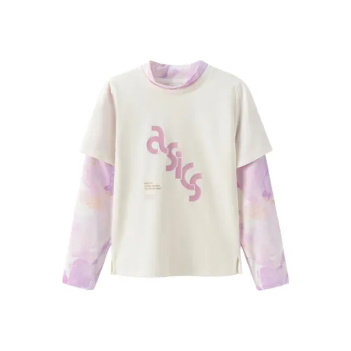 Asics Японский стиль Легкий тренд Рубашка Экрю Подростки