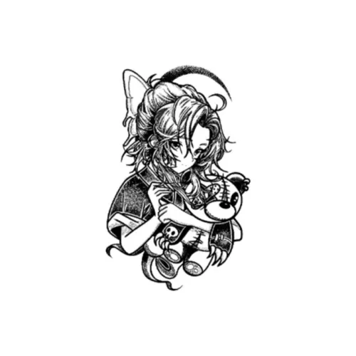 ZAIBIAN Girlish Bear Juice Водонепроницаемый Длинный Тривальный Травяной Holographic Стикер