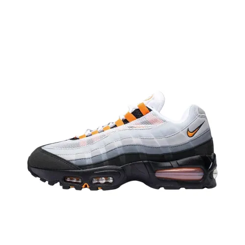 Nike Air Max 95 Low Беговые кроссовки Мужские Серый Черный Оранжевый
