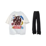 Свитшот Фотиния Серый + Черные Джинсы