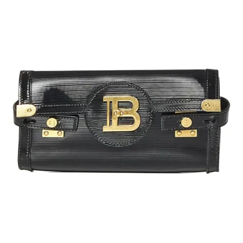 BALMAIN B Buzz Телячья кожа Клатч Женские Черный