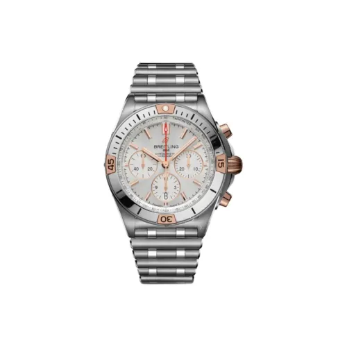 BREITLING Автоматический Механический Часы Мужские Mechanical Chronograph Collection 42 мм Серебряные
