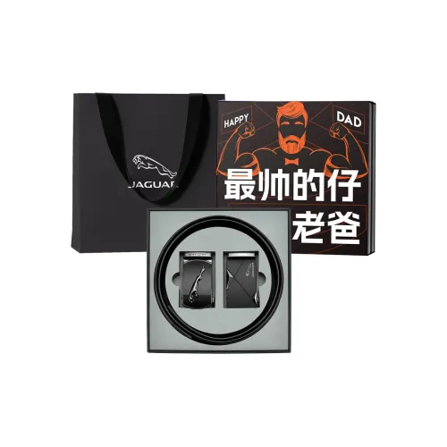 JAGUAR Ремни из натуральной коровьей кожи мужской черный ширина 3,5 см