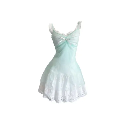 ADXKM SALT Синий COVER UP+Белый Платье-камзол Женские Слиплатья