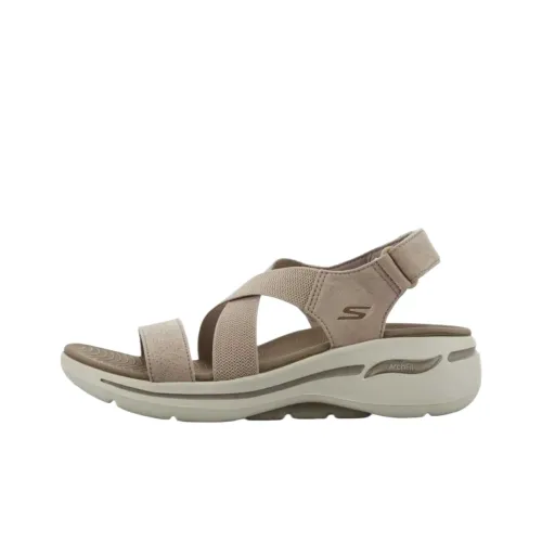 Skechers Go Walk Arch Fit Пляжные сандалии Женские Бежевые